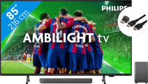 Philips 85PUS8309 - Ambilight (2024) + Barre de Son + Câble HDMI Pack TV et barre de son Philips