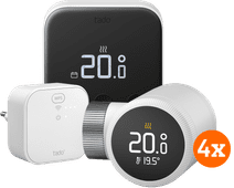 Tado Slimme Thermostaat X Startpakket + 4 radiatorknoppen Tado X thermostaat