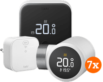 Tado Smart Thermostat X Starter Pack + 7 Radiator Knobs Buy product with EcoCheque?