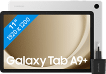 Samsung Galaxy Tab A9 Plus 11 inches 64GB WiFi Silver + BlueBuilt Charger Children's tablet discount bundle