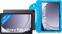 Samsung Galaxy Tab A9 Plus 11 inches 128GB WiFi and 5G Gray + BlueBuilt Kids Cover Blue Tablet with 4G connectivity