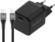 BlueBuilt Power Delivery Charger 30W + USB-C Cable 1.5m Nylon Black 
