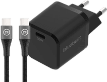 BlueBuilt Power Delivery Oplader 30W + Usb C Kabel 1,5m Nylon Zwart Samsung Galaxy S20 oplader