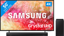 Samsung Crystal UHD 50DU7100 (2024) + Barre de Son TV Samsung de taille moyenne