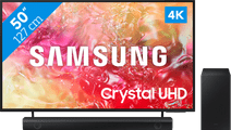 Samsung Crystal UHD 50DU7100 (2024)   + Soundbar Samsung tv uit 2024