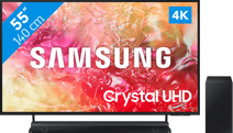 Samsung Crystal UHD 55DU7100 (2024) + Soundbar TV and soundbar bundle