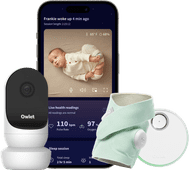 Owlet Cam 2 + Dream Sock Mint OW-DSDUO-MI Babyphone avec Wi-Fi