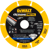 DeWalt Extreme Metal Doorslijpschijf 125x22.23x1.3mm Slijpschijf
