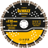 DeWalt Extreme Runtime Diamantschijf 230mm/22.2mm Slijpschijf