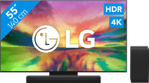 LG 55QNED816RE (2023) + Barre de Son TV LG avec technologie Nano Cell