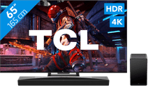 TCL QLED 65C743 (2023) + soundbar Full array local dimming televisie