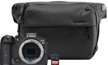 Canon EOS R7 Starter Kit Camera with a tiltable screen