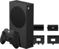 Xbox Series S 1 TB Zwart + BlueBuilt Oplaadbare Batterijen Xbox Series X en Xbox Series S Console