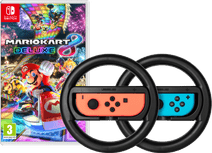 Mario Kart 8 Deluxe + BlueBuilt Volants pour Nintendo Switch Jeu de course