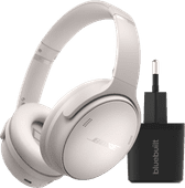 Bose QuietComfort Casque Audio Blanc + Chargeur Casque audio pour le bureau