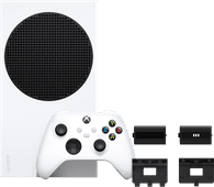 Xbox Series S + 3 Months Game Pass Ultimate Bundle + BlueBuilt Rechargeable Batteries Xbox Series X and Xbox Series S Console