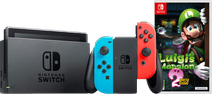 Nintendo Switch Rood/Blauw + Luigi's Mansion 2 HD Nintendo Switch console (2019 upgrade)