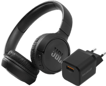 JBL Tune 510BT Noir + BlueBuilt Chargeur Quick Charge avec Port USB-A 18 W Noir Pack JBL