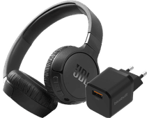 JBL Tune 660NC Zwart + BlueBuilt Quick Charge Oplader met Usb A Poort 18W Zwart JBL bundel