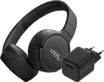 JBL Tune 670NC Black + BlueBuilt Quick Charge Charger with USB-A Port 18W Black 