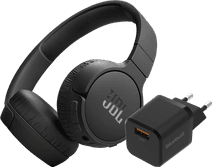 JBL Tune 670NC Noir + BlueBuilt Chargeur Quick Charge avec Port USB-A 18 W Noir Pack JBL