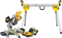 DeWalt DCS365N-XJ 5.0Ah Battery (2x) Starter Kit + DeWalt DE7033-XJ Cordless radial arm saw