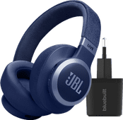 JBL Live 770NC Bleu + BlueBuilt Chargeur Quick Charge avec Port USB 