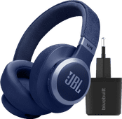 JBL Live 770NC Bleu + BlueBuilt Chargeur Quick Charge avec Port USB Pack JBL