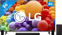 LG 86UR78006LB + Soundbar LG television promotion