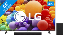 LG 65UR78006LK + Soundbar Televisie uit 2023