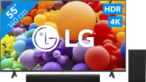 LG 55UR78006LK + Soundbar Televisie uit 2023