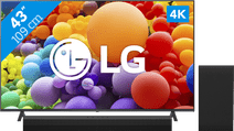 LG 43UR78006LK + Soundbar Televisie uit 2023