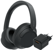 Sony WH-CH720N Noir + BlueBuilt Quick Charge Chargeur avec Port USB-A 18 W Noir Casque audio sans fil Sony