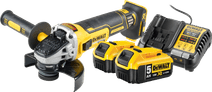 DeWalt DCG405NT-XJ Batterie 5,0 Ah (2x) Kit de Démarrage Meuleuse d'angle DeWalt