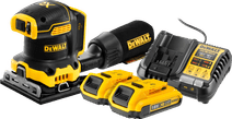DeWalt DCW200NT-XJ 2.0Ah Battery (2x) Starter Kit DEWALT sheet sander