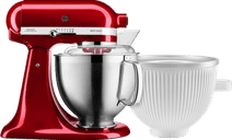 KitchenAid 5KSM185PSECA Appelrood + IJsbereider KitchenAid Artisan 185 keukenmixer