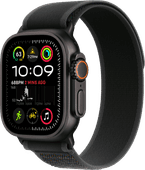 Apple Watch Ultra 2 4G 49 mm Noir Boucle Trail Noir S/M Montre connectée de très grande taille