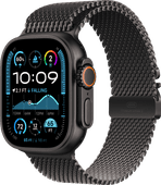 Apple Watch Ultra 2 4G 49mm Black Milanese Watch Strap M LTE smartwatch