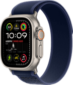 Apple Watch Ultra 2 4G 49 mm Argent Boucle Trail Bleu M/L Montre connectée de très grande taille