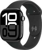 Apple Watch Series 10 46mm Zwart Sportband M/L Smartwatch promotie