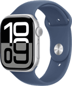 Apple Watch Series 10 46mm Zilver Sportband M/L Gezondheid horloge