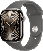 Apple Watch Series 10 4G 46mm Titanium Silver Sport Band S/M Second Chance smartwatch