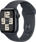 Apple Watch SE 2024 40mm Midnight Sportband M/L Smartwatch promotie