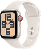 Apple Watch SE 2024 4G 40 mm Lumière Stellaire Bracelet Sport S/M 