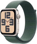 Apple Watch SE 2024 44 mm Lumière Stellaire Boucle Sport Cadeau : sport