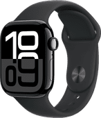 Apple Watch Series 10 42mm Zwart Sportband S/M Smartwatch promotie