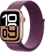 Apple Watch Series 10 42mm Roségoud Sport Loop Apple Watch en Airpods