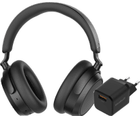 Sennheiser Accentum Plus Noir + BlueBuilt Quick Charge Chargeur avec Port USB-A 18 W Noir Casque audio pour le bureau