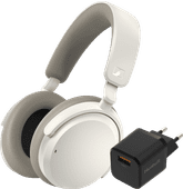 Sennheiser Accentum Wireless Wit+ BlueBuilt Quick Charge Oplader met Usb A Poort 18W Zwart Koptelefoon voor op kantoor