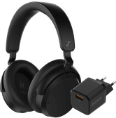 SenSennheiser Accentum Wireless Noir + BlueBuilt Quick Charge Chargeur avec Port USB-A 18 W Casque audio pour le bureau